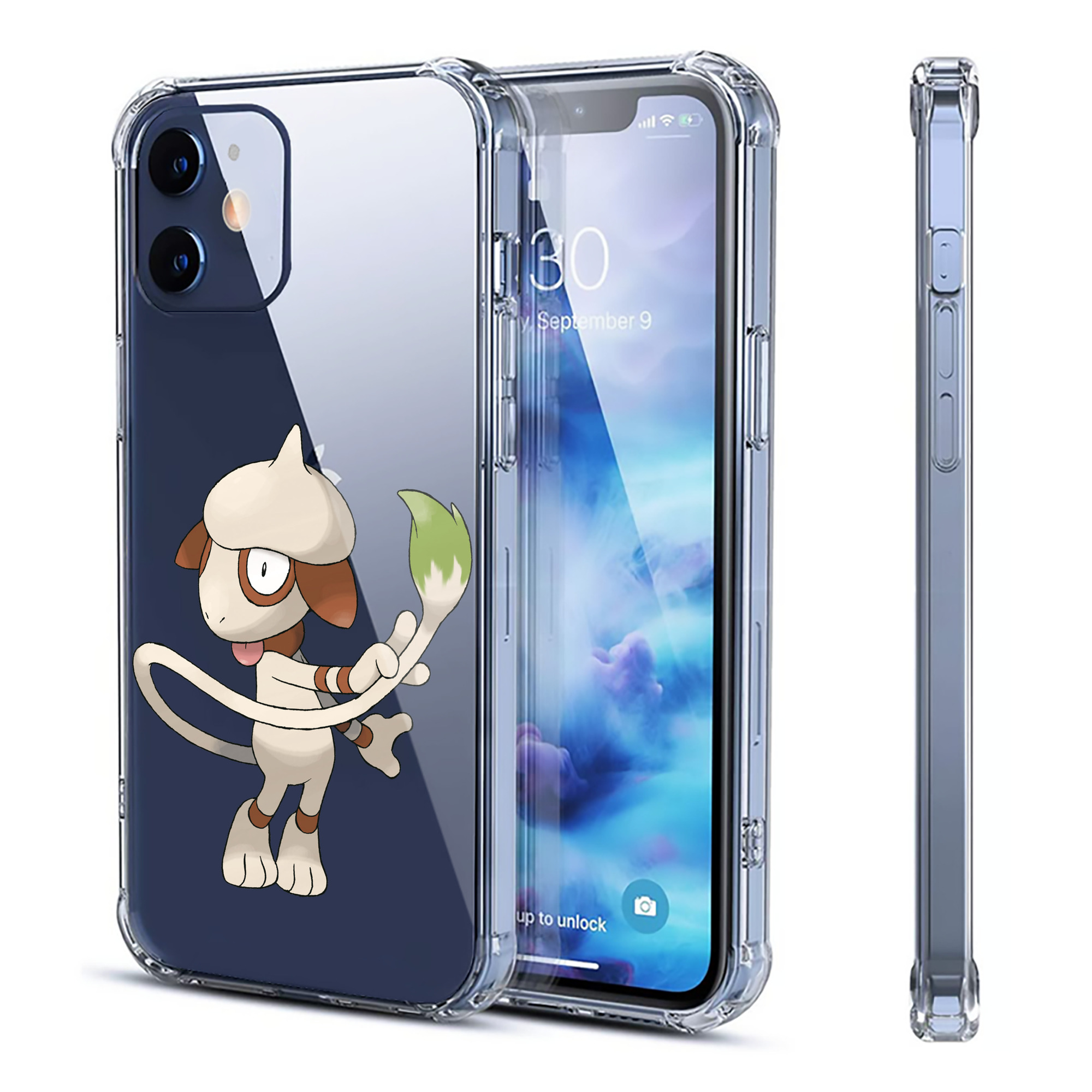 （画像用） ポケットモンスター Pokémon 【iPhone 12シリーズ対応】透明スマホケース（クリアソフトケース）